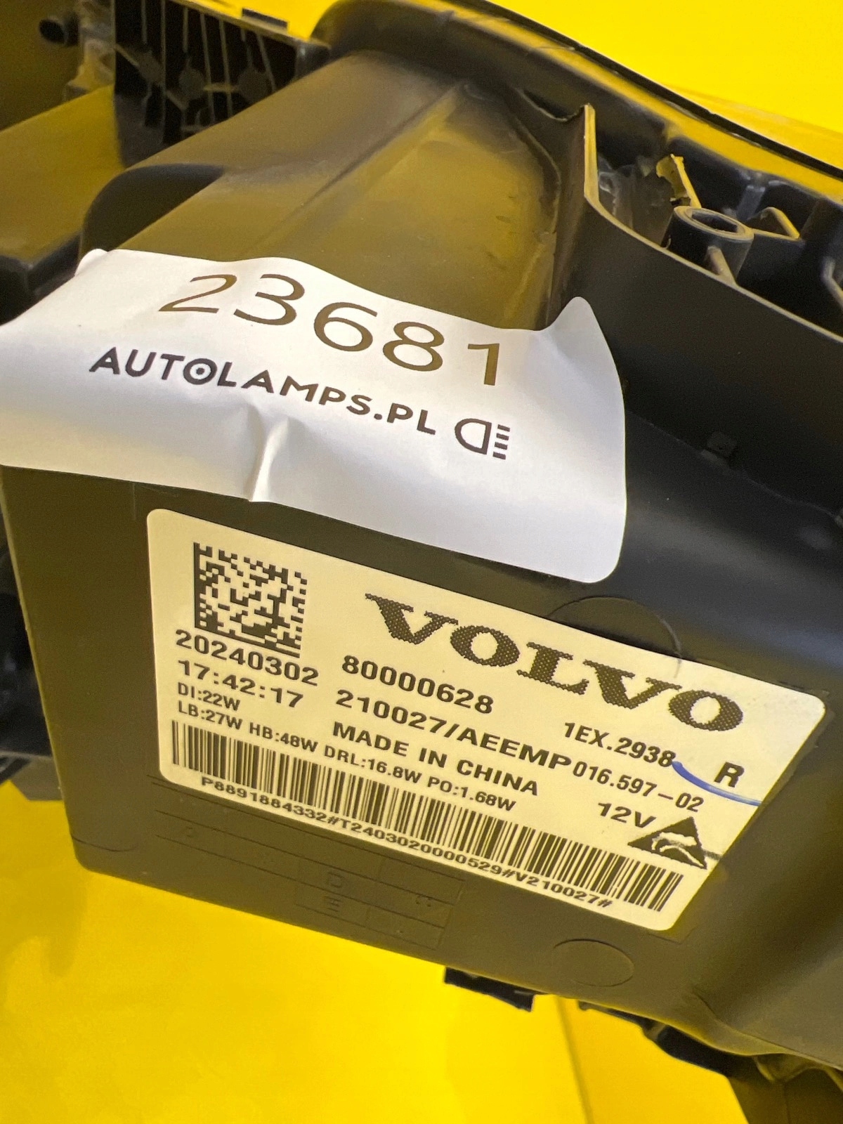 light right front Volvo EX30 Full Led 80000628