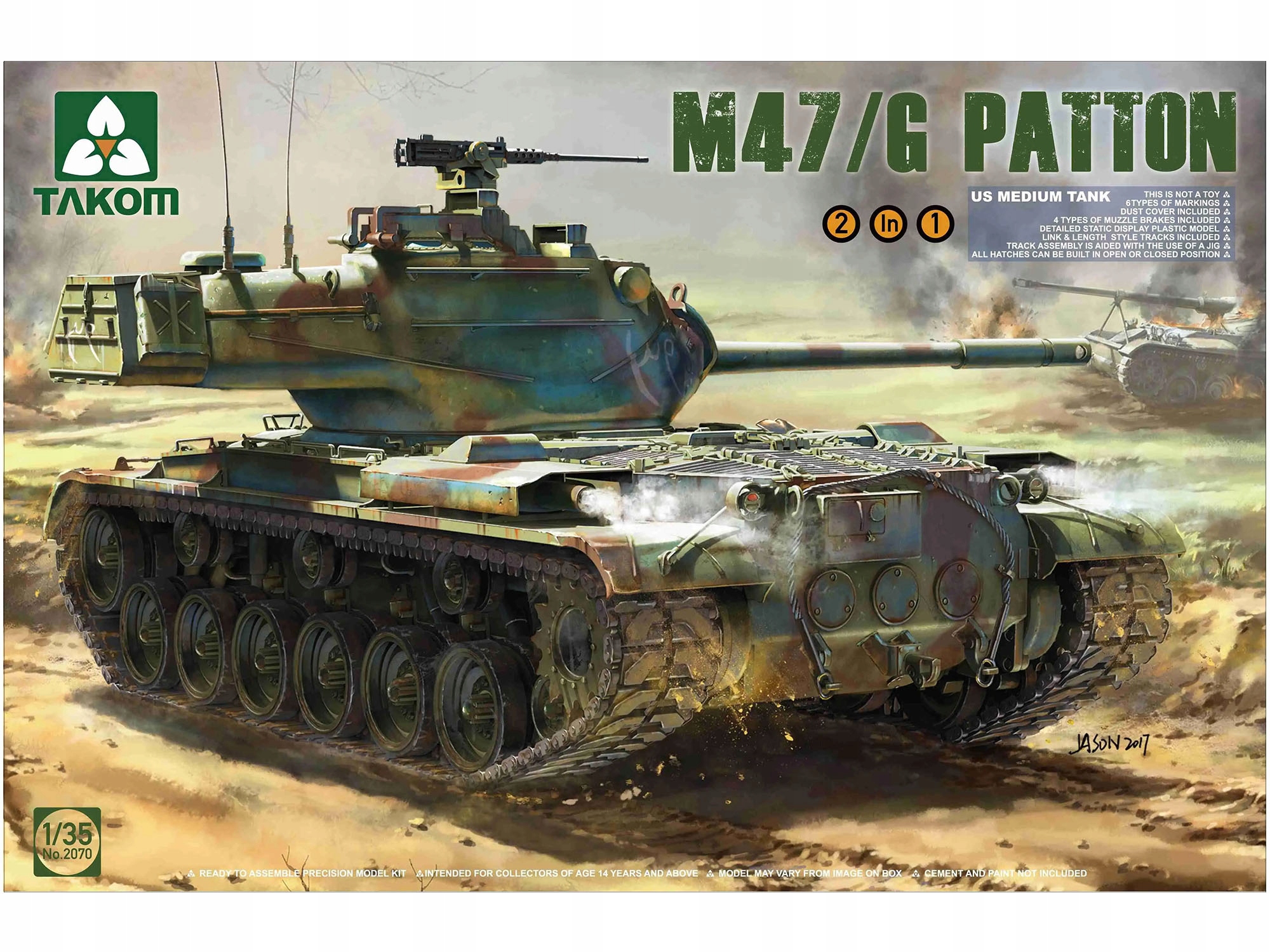 Tank M47/G Patton model 2070 Takom