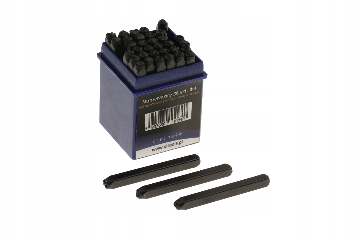 

Numeratory Litery Cyfry Do Wybijania 4 mm 36 sztuk