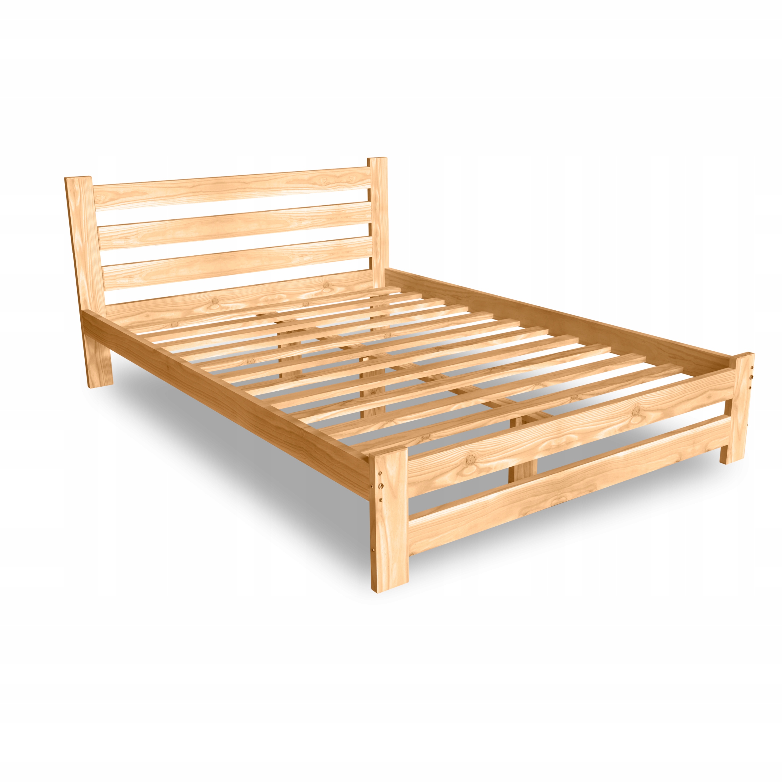 Dřevěná Postel 120x200 N borovice Nejvyšší Opěrka Hlavy
