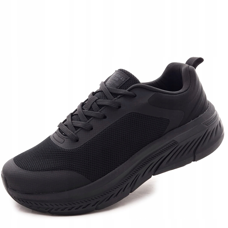 Lehké síťované tenisky s paměťovou vložkou American Club Černé HA89