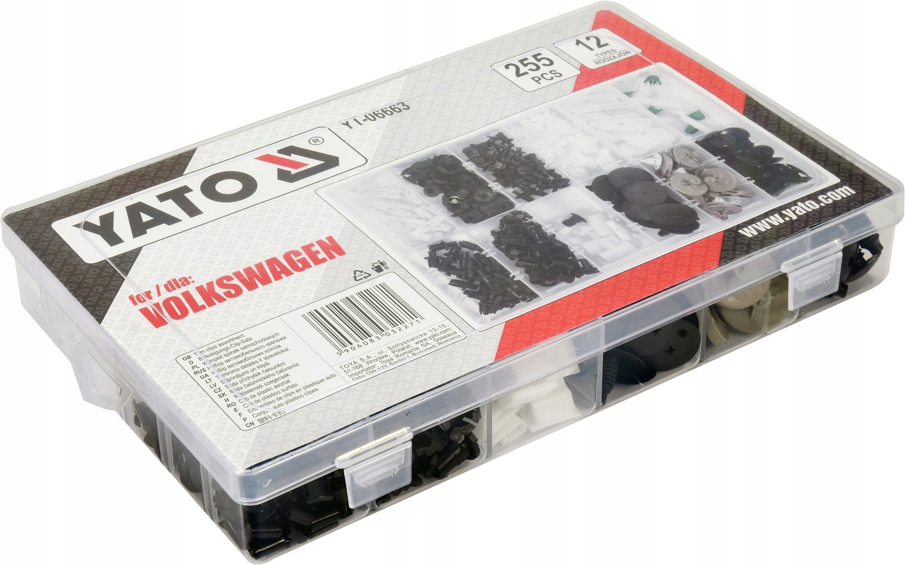 KOMPLET SPINEK SAM.VOLKSWAGEN 255 SZT YATO Marka Yato