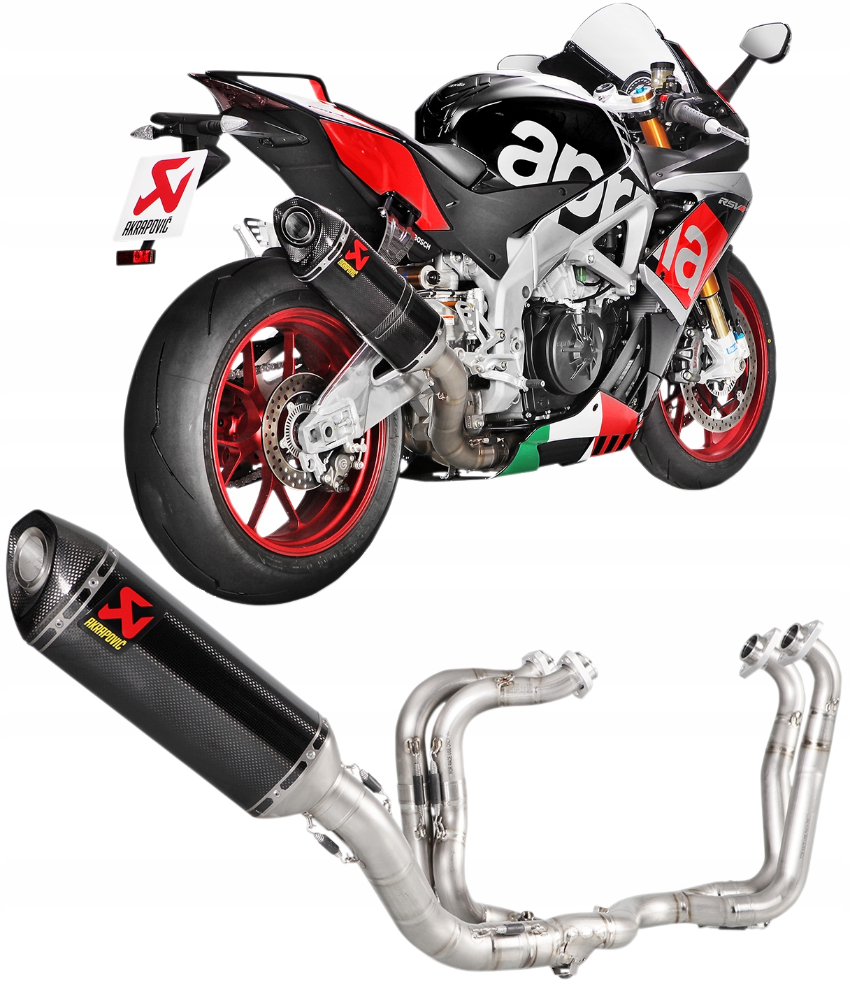 S-A10E8-RC - Глушитель выхлопной трубы Akrapovic APRILIA Tuono V4 2017-2020