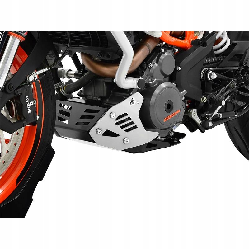 10004565 - ZIEGER ПЛАСТИНА ДВИГАТЕЛЯ KTM 390 DUKE ЧЕРНЫЙ И СЕРЕБРИСТЫЙ
