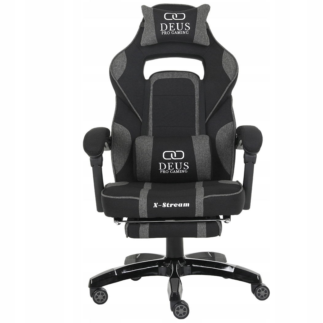 FOTEL GAMINGOWY Deus X-Stream, podnóżek, regulacja oparcia Marka bez marki