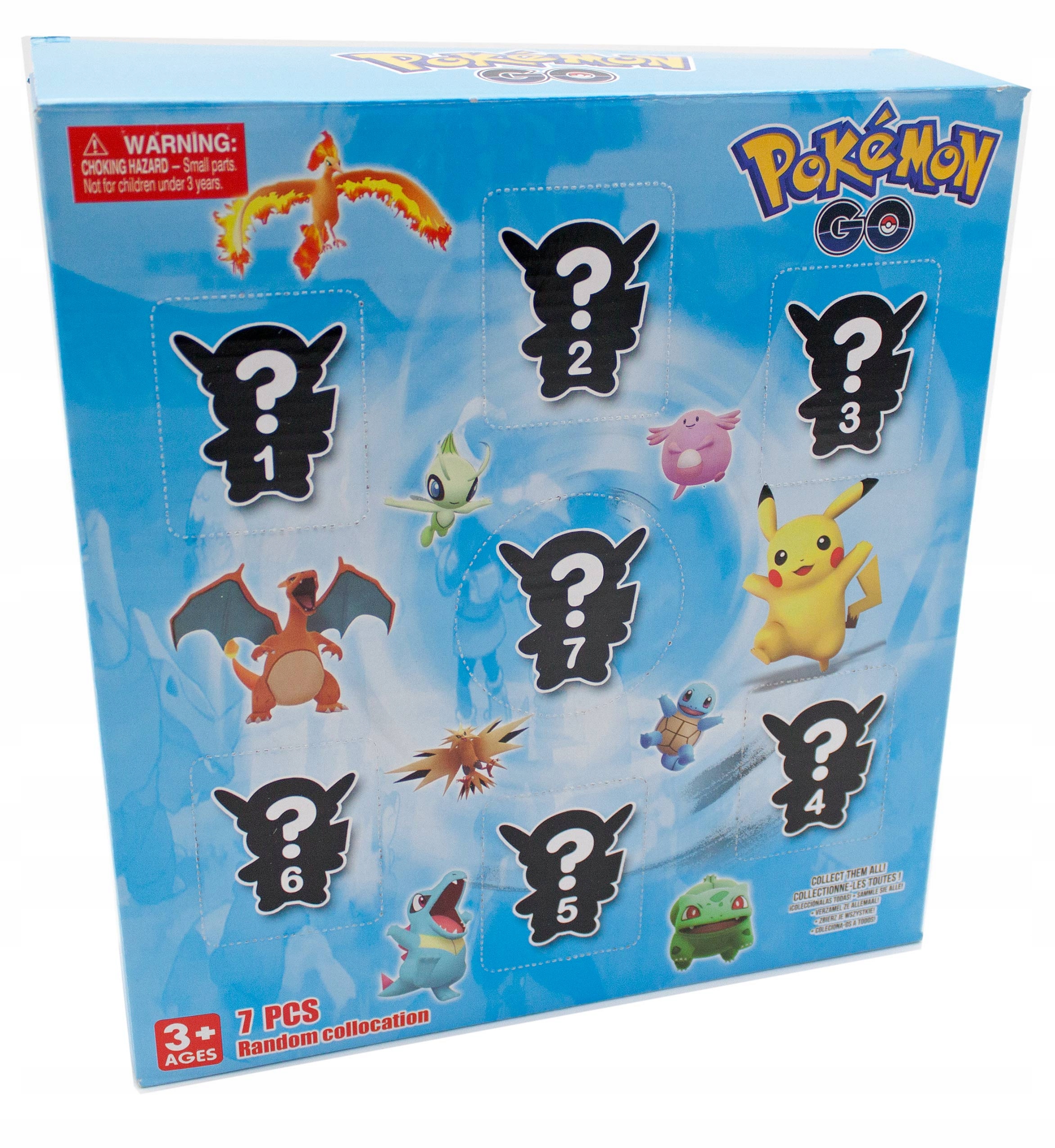 ZESTAW 6 DUŻYCH FIGUREK POKEMON NIESPODZIANEK Wysokość produktu 27 cm