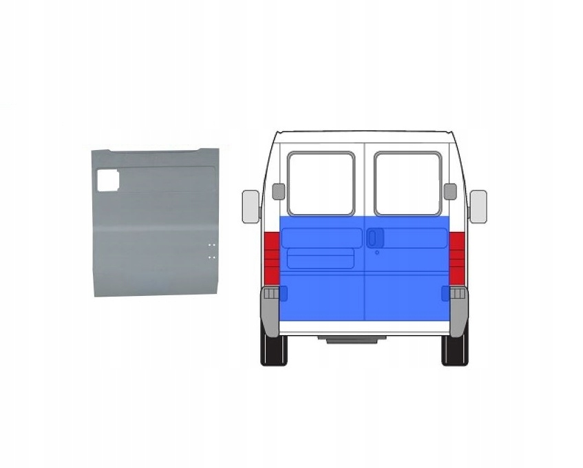 PFT88014AR - РЕМОНТ ДВЕРЕЙ FIAT DUCATO 04.94-НОВЫЕ ПРАВА