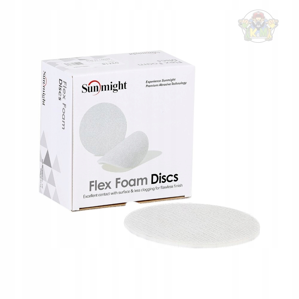 Sunmight Flex Foam elastyczny dysk ścierny na gąbce 150MM P800