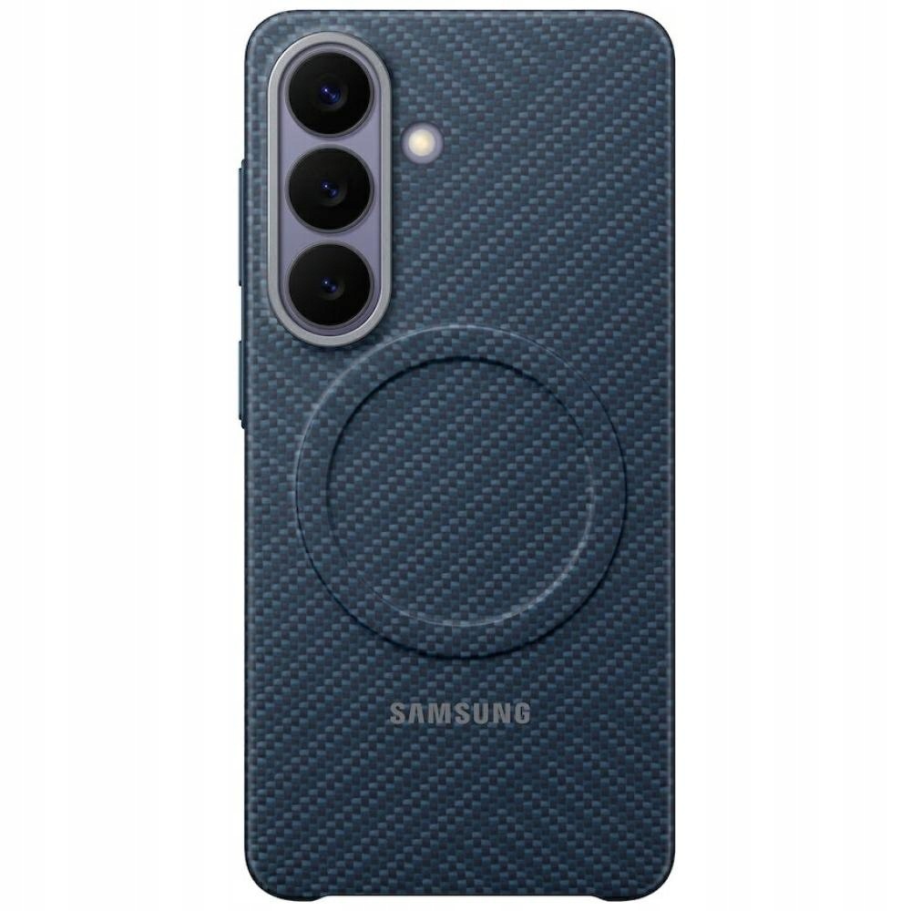 Puzdro Samsung Carbon Magnet pre Samsung Galaxy S26 tmavomodré