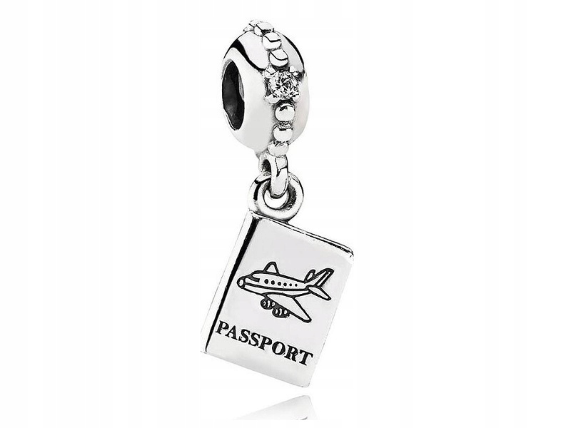 CHARMS DO BRANSOLET SNAKE PASZPORT PASSPORT PODRÓŻ
