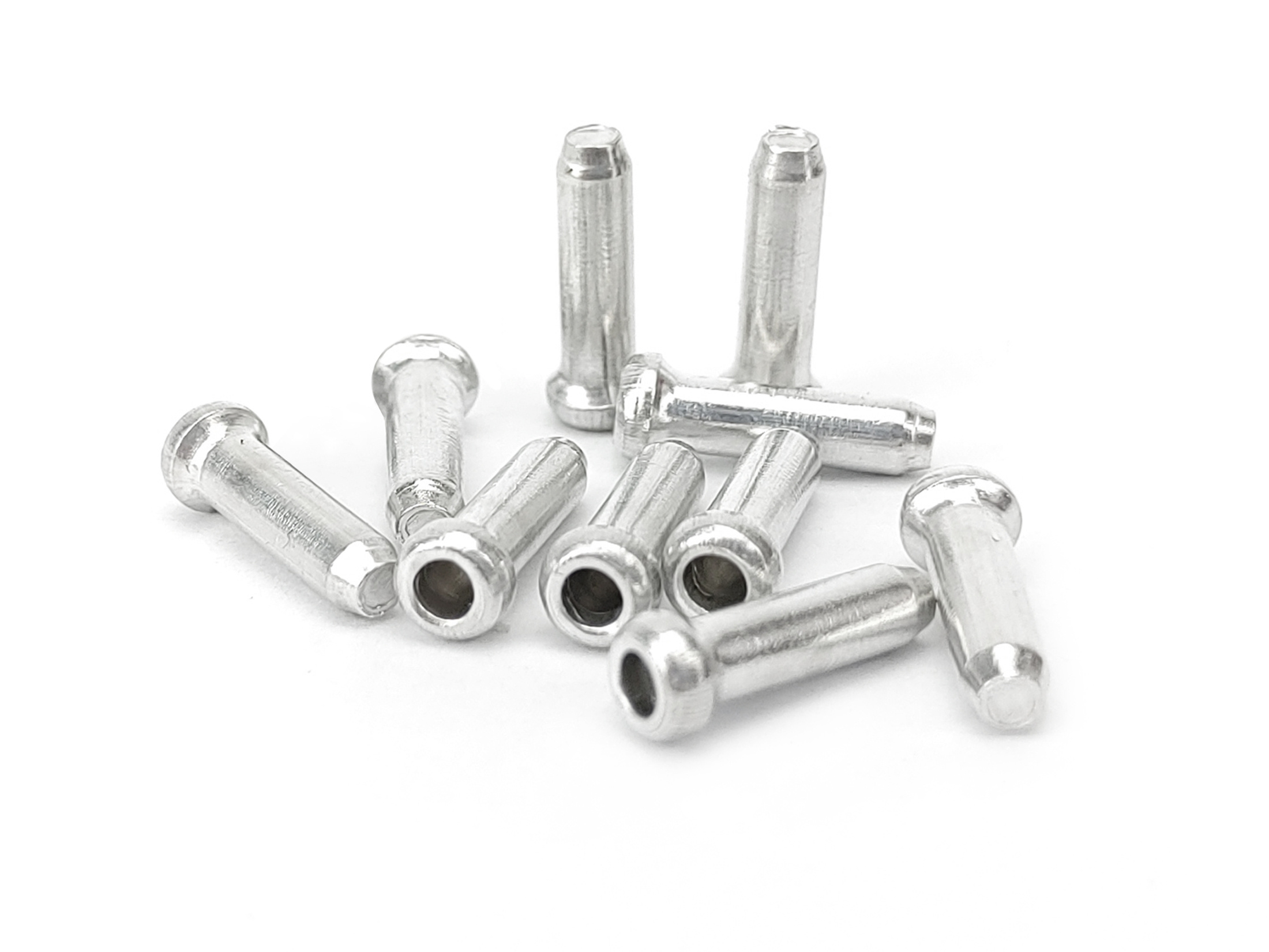 Zestaw 10 sztuk aluminiowa Końcówka linki hamulca lub przerzutki do roweru