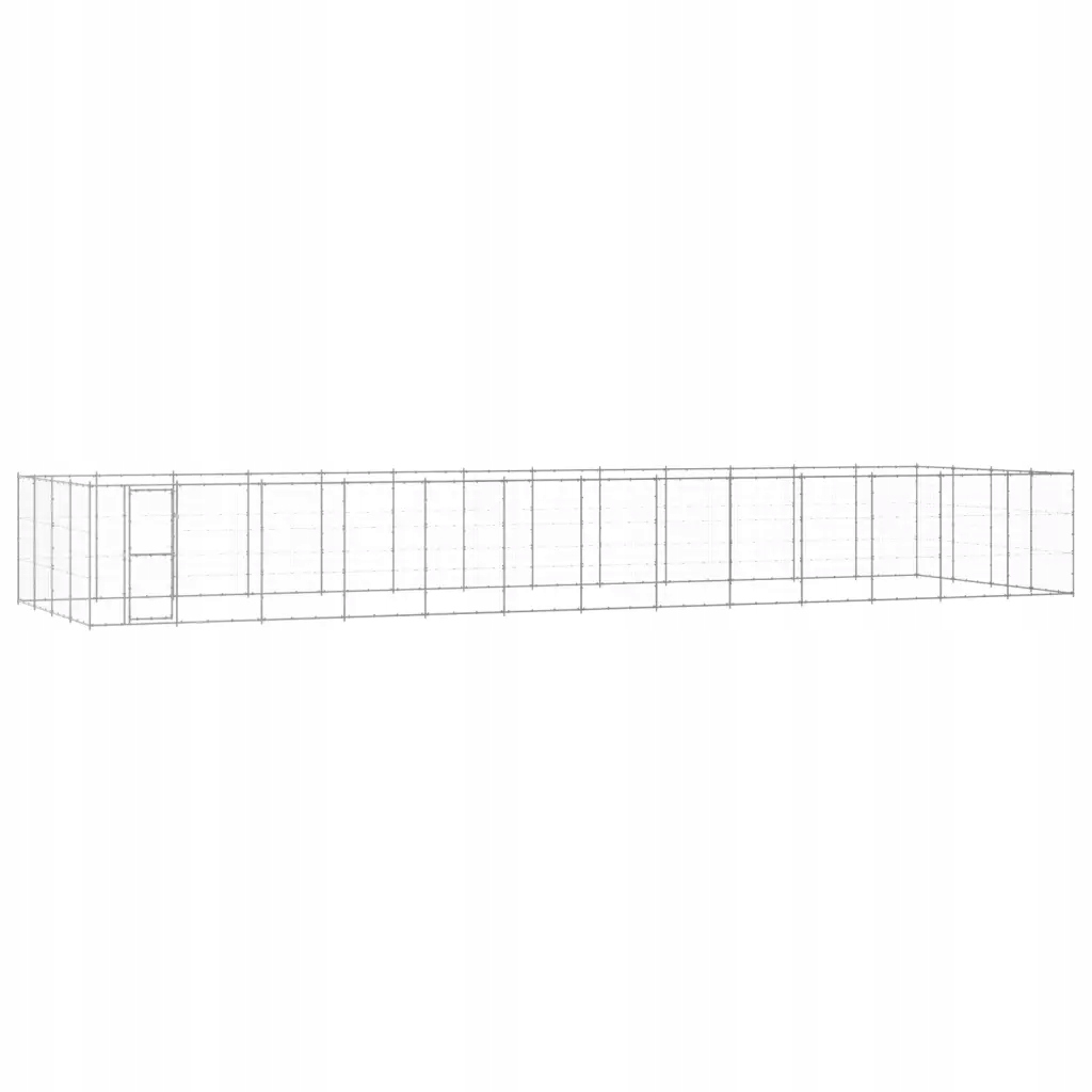 Univerzální kotec pro psa 1210x440x180 stříbrná