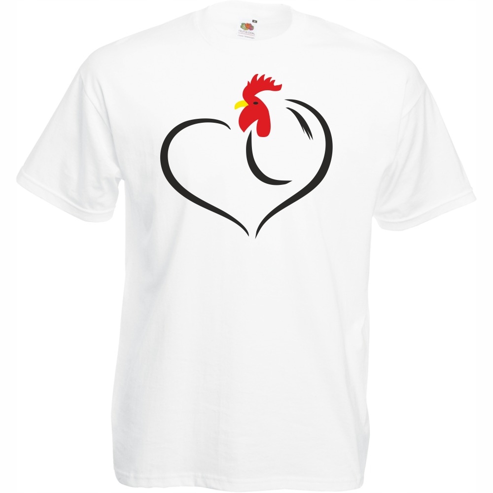 

Koszulka kogut kura L biała