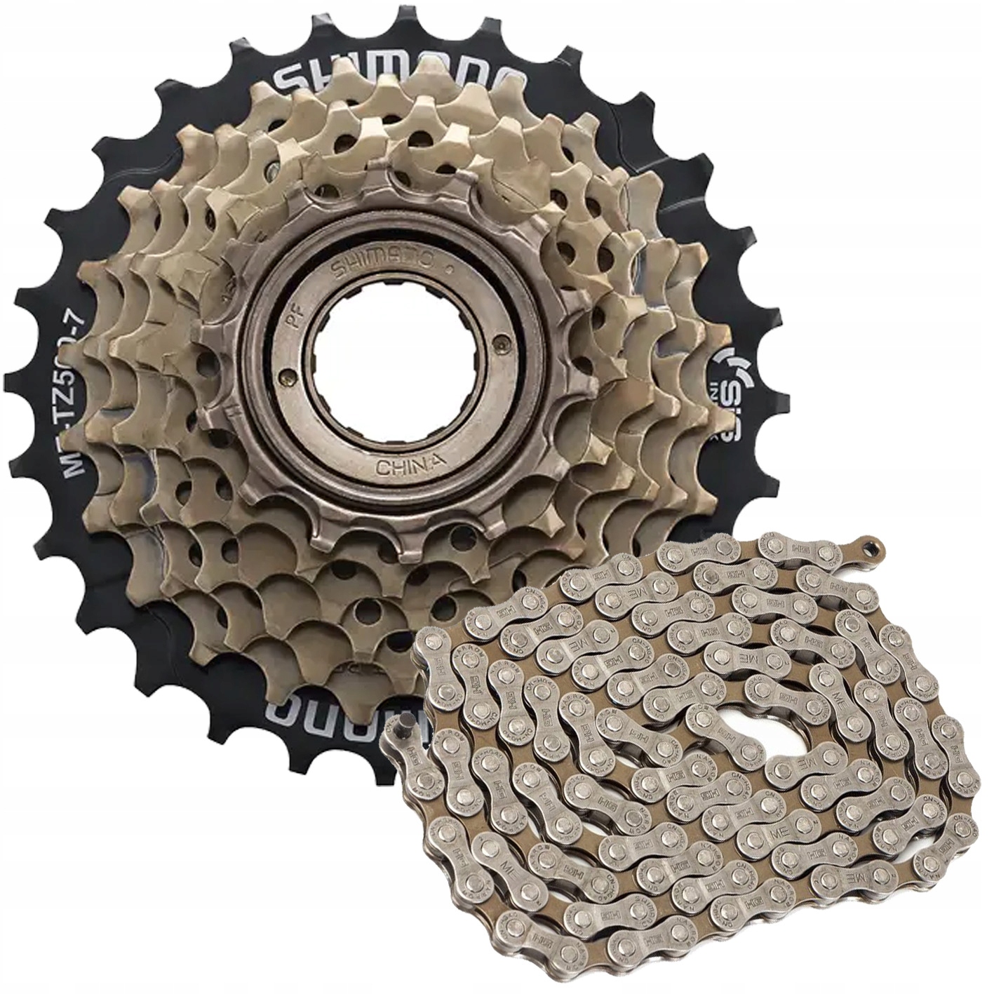 

Wolnobieg Shimano MF-TZ-500 7 Rz Łańcuch CN-HG40