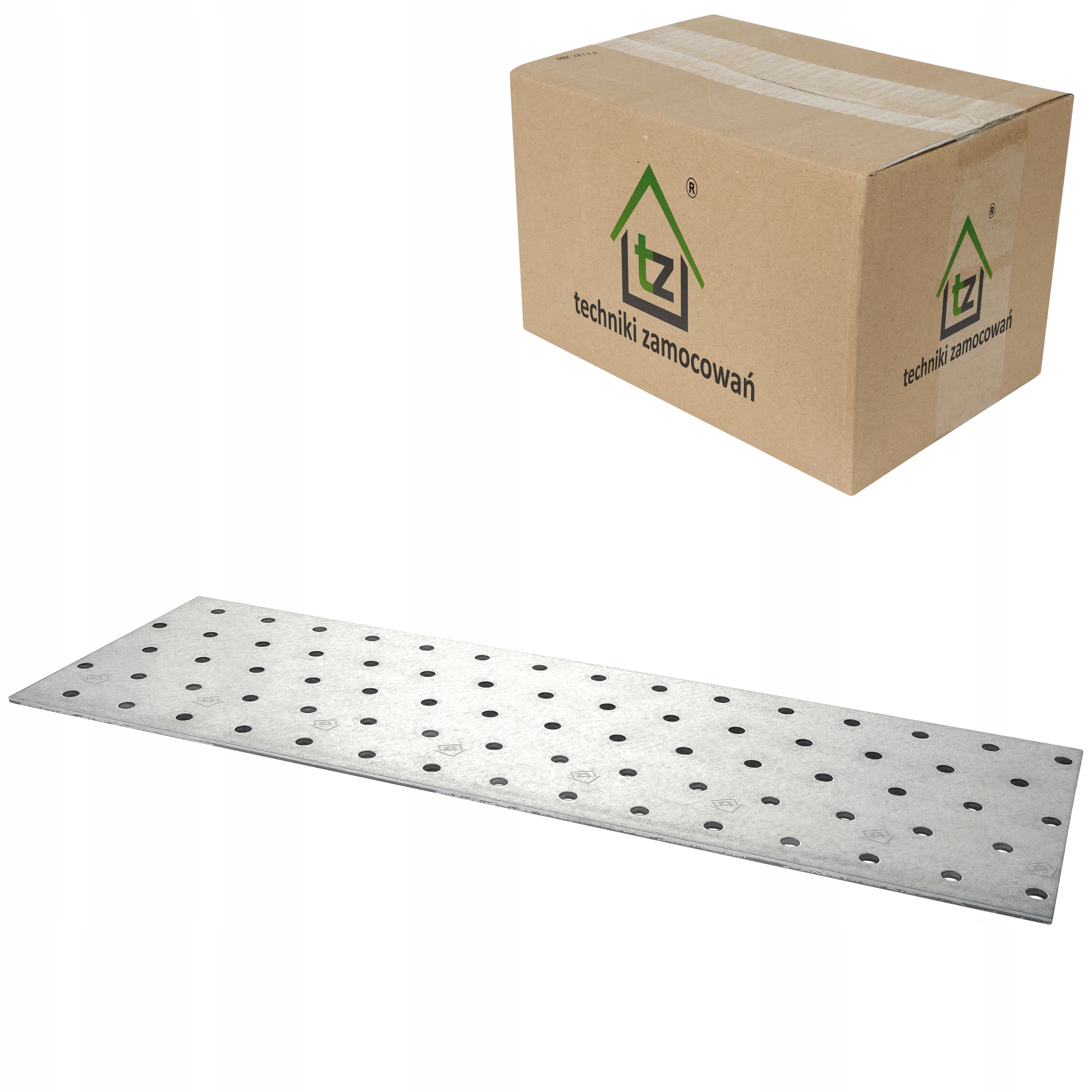 Perforované dlaždice 100 x 300 x 2 mm 50 ks Ploché tesárske spojky PP15