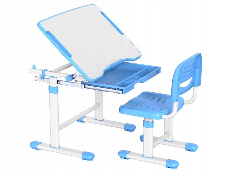 Biurko MOZOS DC-SET + Krzesło Niebieski