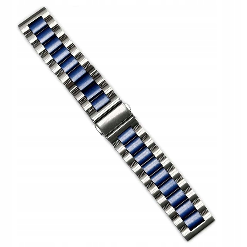 22 mm Niebieska Srebrna Bransoleta Apple Watch 38 40 41 42 44 45 49 Marka ImpoTrade