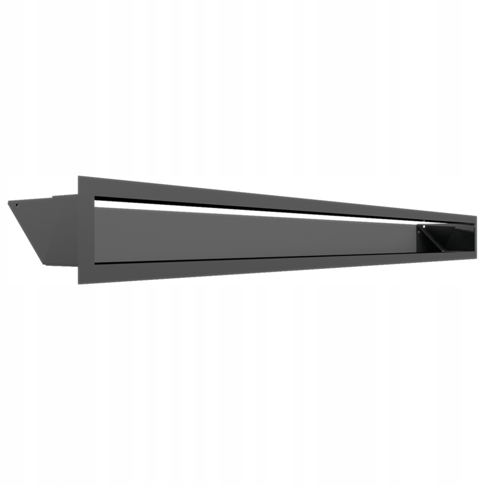 Krbová mřížka Luft grafitová 90x1000