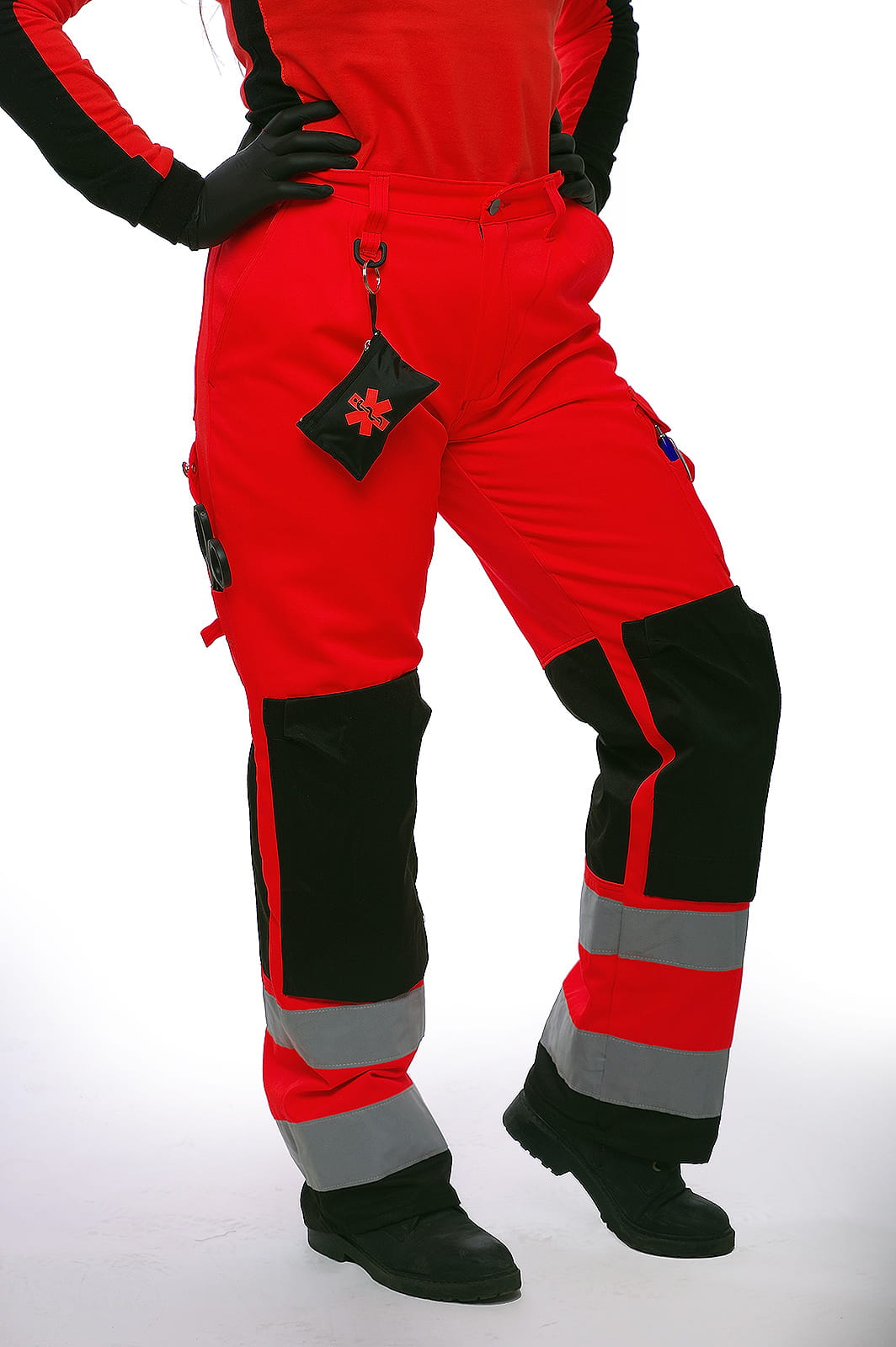 Spodnie PRM FLUO KWALIFIKOWANA PIERWSZA POMOC KPP Rozmiar XXL