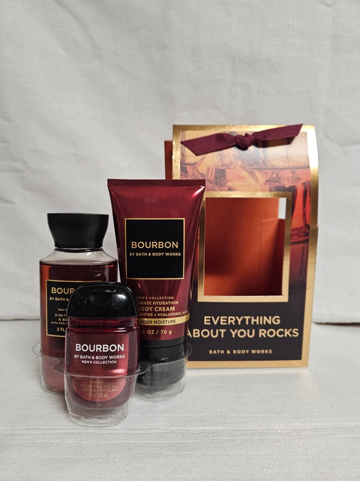 Bath&Body Works Bourbon Zestaw 3 kosmetyków dla mężczyzn 187g