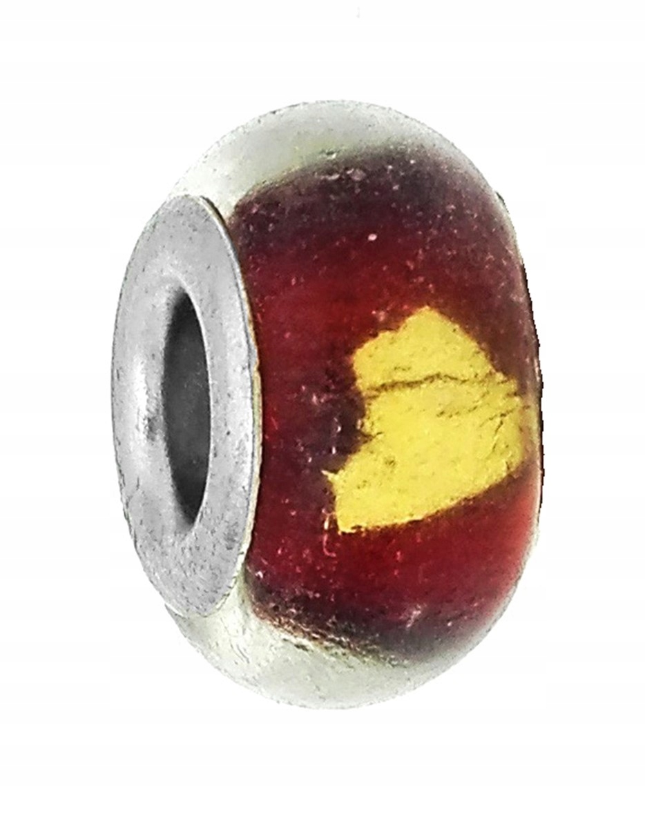 

Zawieszka beads brąz z elementami złota