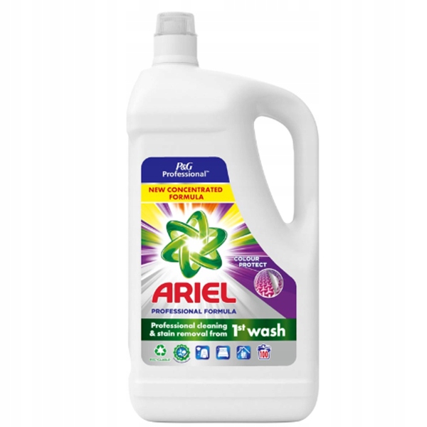 Фото - Пральний порошок ZEL Ariel 100 prań żel Professional Color 5l 