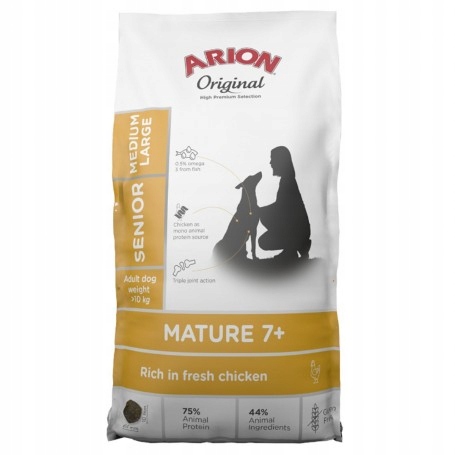 Levně Arion Original Mature 7+ Senior Medium & Large Chicken Suché Krmivo pro psy 12 kg