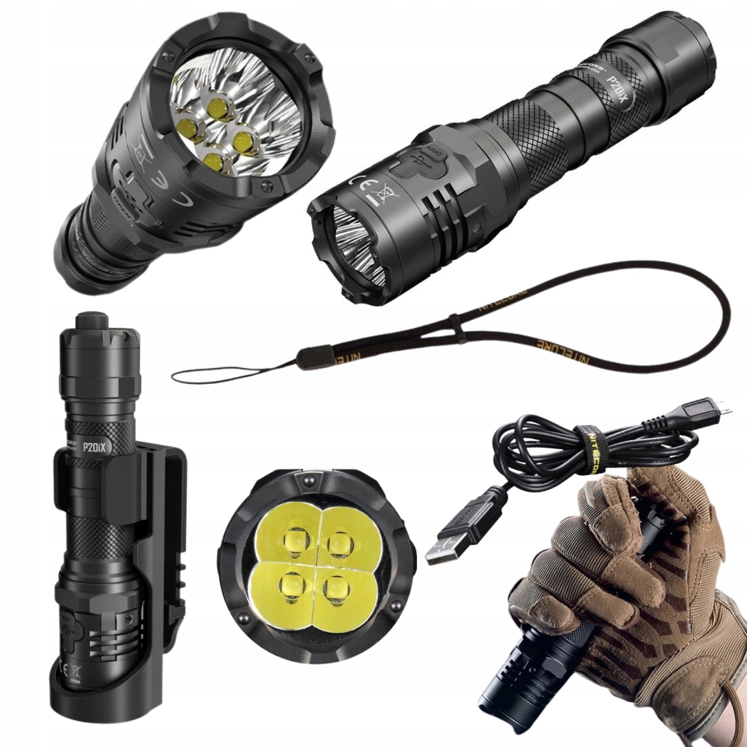 Nitecore P20iX latarka 4000lm 5000mAh zasięg 221m