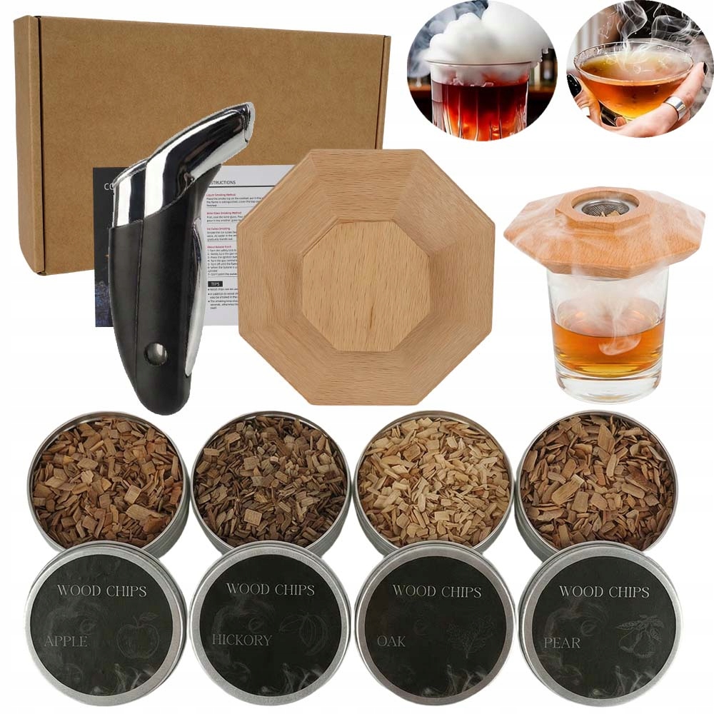 Sada Na Uzení Whisky Smoker S Nářadím, Na Nápoje, Barmanská 8V1