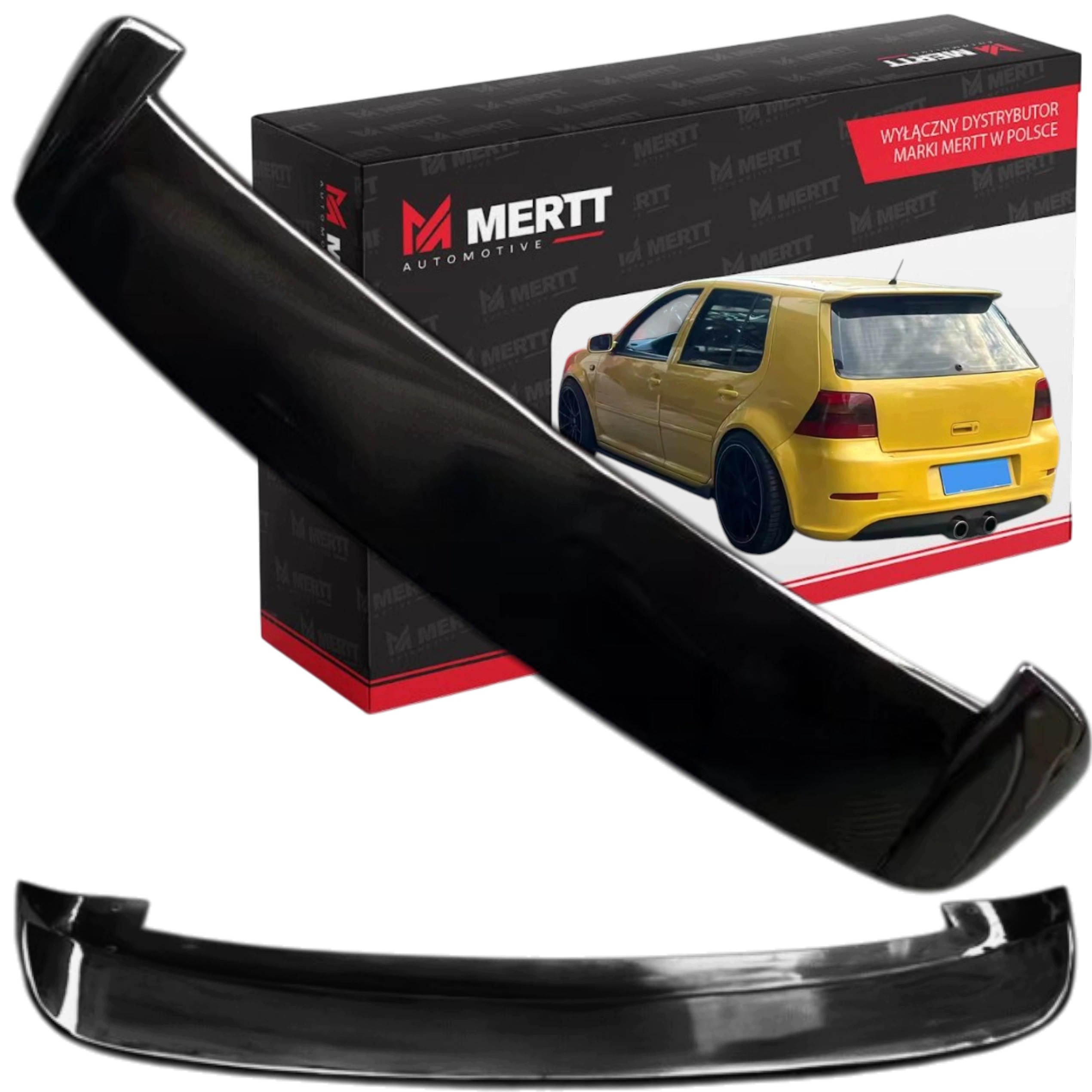 Spoiler Vw Golf 4 IV Černý Lesk Lotka MK4 Stříška IV Krytka spoileru