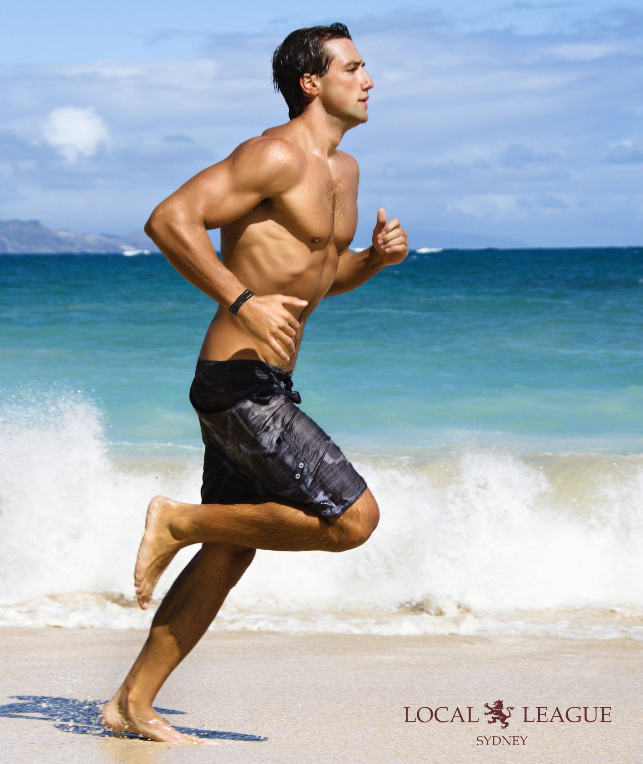 MĘSKA SKÓRZANA BRANSOLETKA Z REGULACJĄ - SURF PATROL AUSTRALIA - RZEMIEŃ Długość całkowita 92 cm