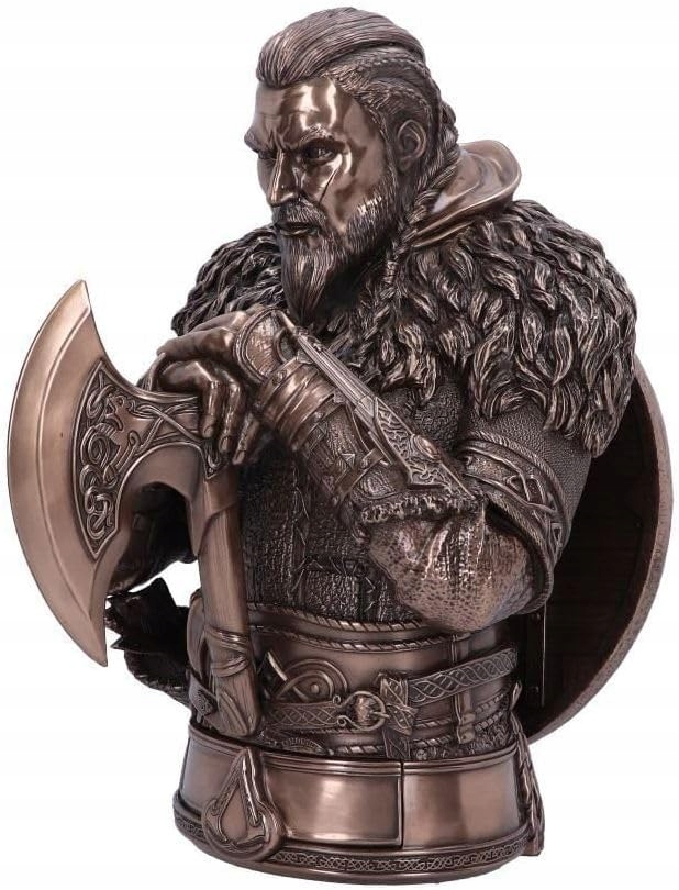 Assassin's Creed Valhalla Eivor bronzová busta figurka Nemesis z Anglie