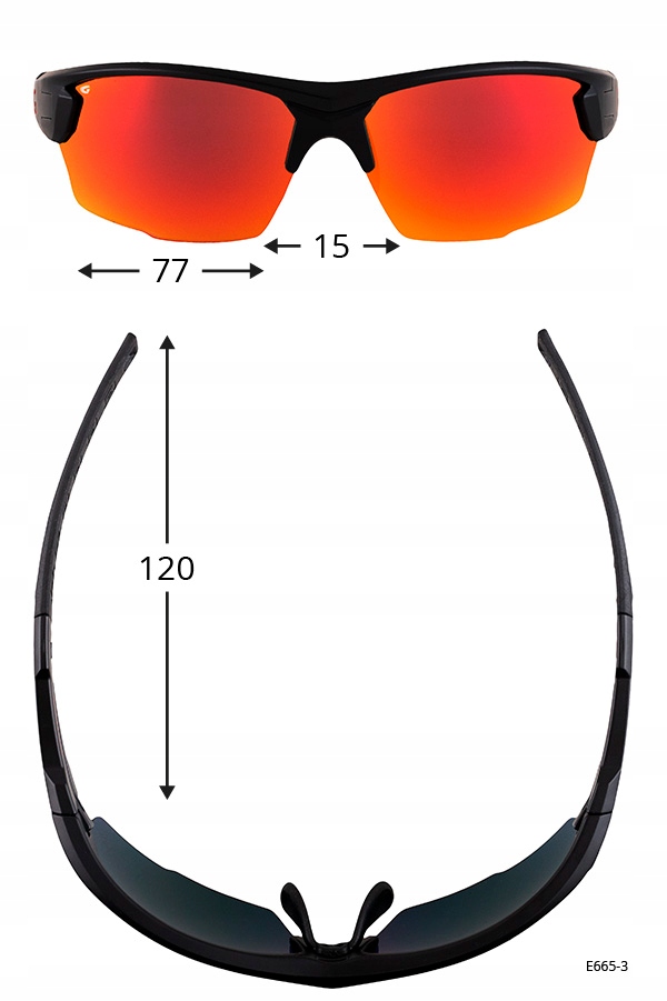 Okulary przeciwsłoneczne E665-3 GOG FALCON Model FALCON