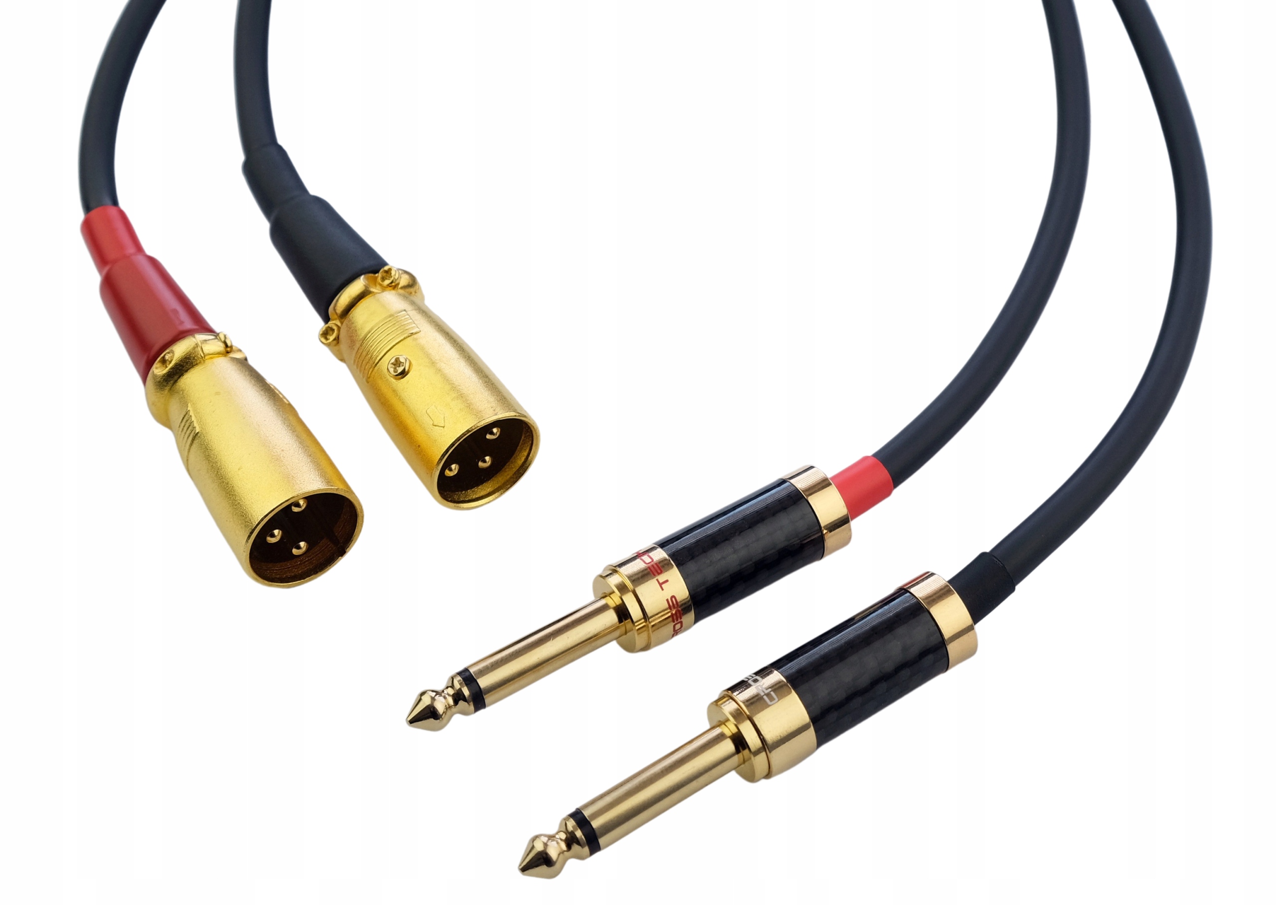 

Kabel przewód 2x 6,3 Jack 2x Xlr (M) Klotz 1m