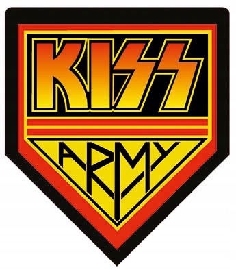 

Kiss Army naklejka 15cm Druk Kolor