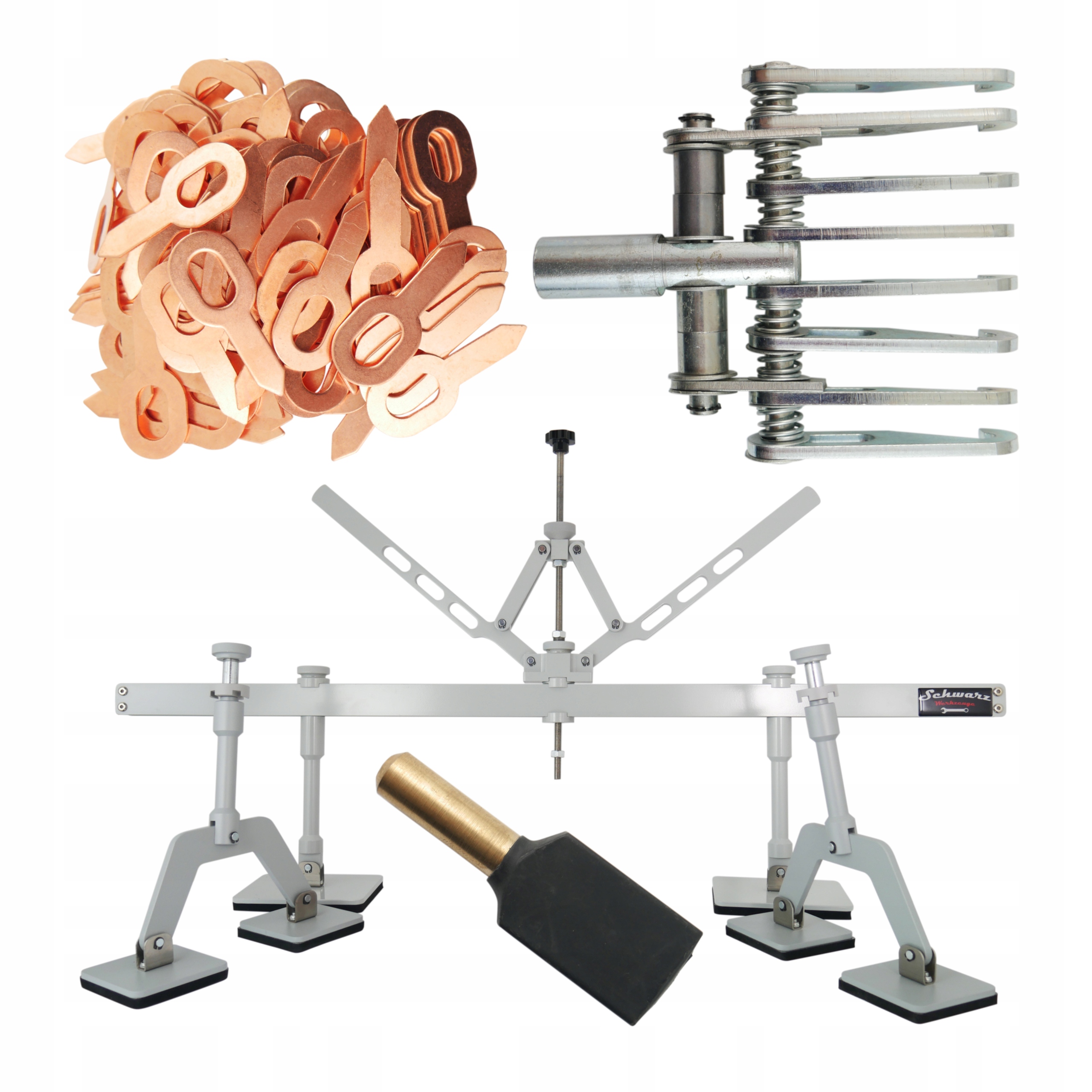 Panelový Puller 1100mm Špon 8h 4mm Bity rovné 100ks Elektroda na bity