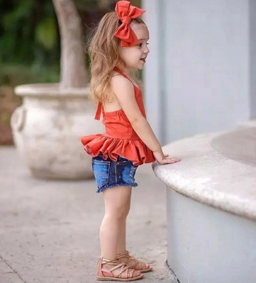 Hiszpanka bluzka spodenki jeans opaska 104 110 116 Marka Inna marka