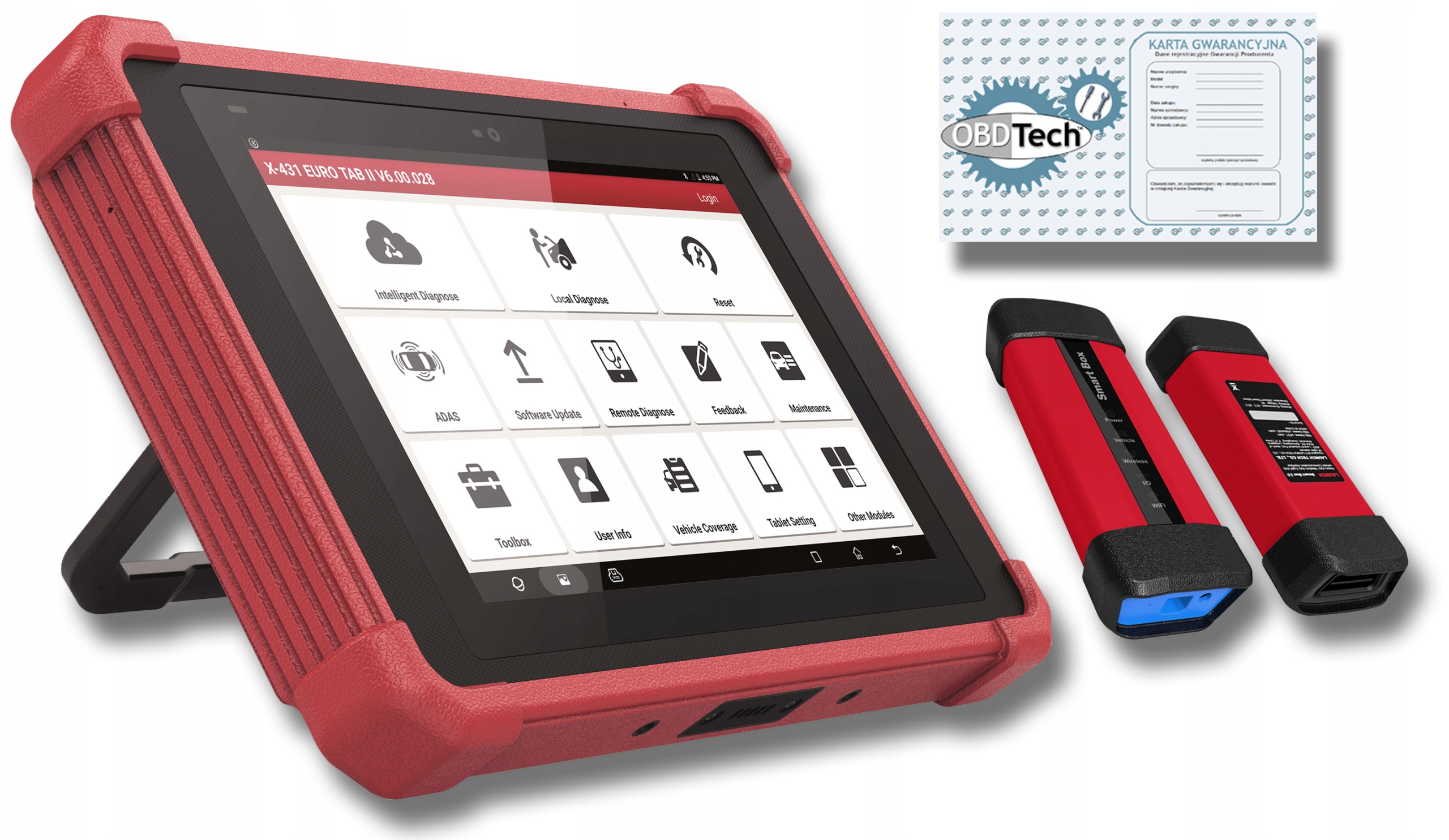 LAUNCH X-431 EURO TAB II J2534, DolP, CAN FD Marka Launch