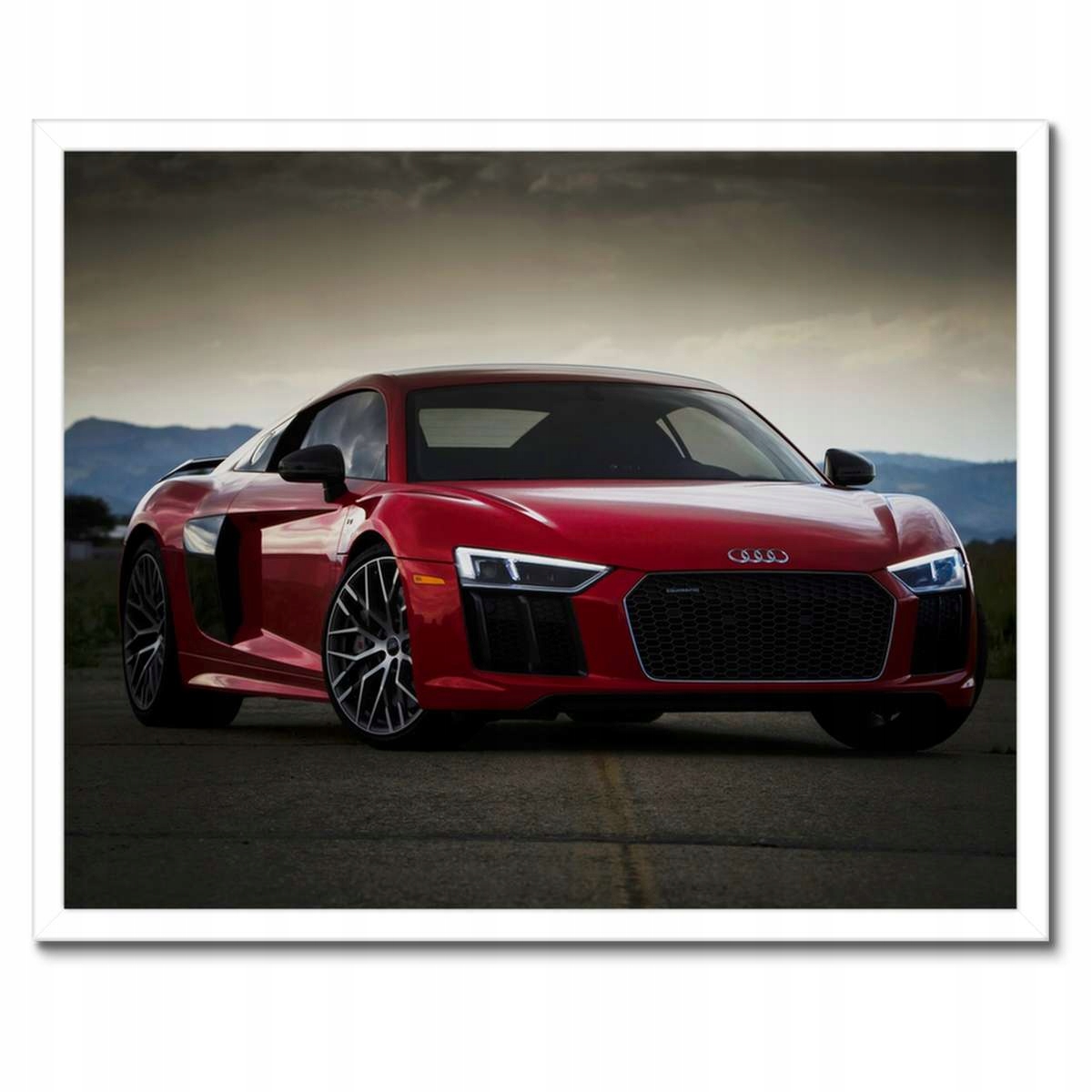 Plakáty v rámu 50x40 Červené Audi Quattro