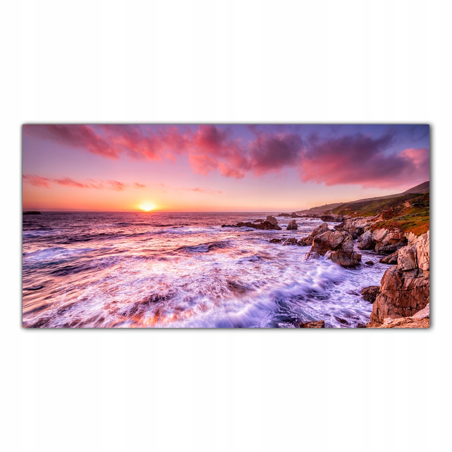 Kalifornie Pobřeží 120x60 Tvrzené sklo panel