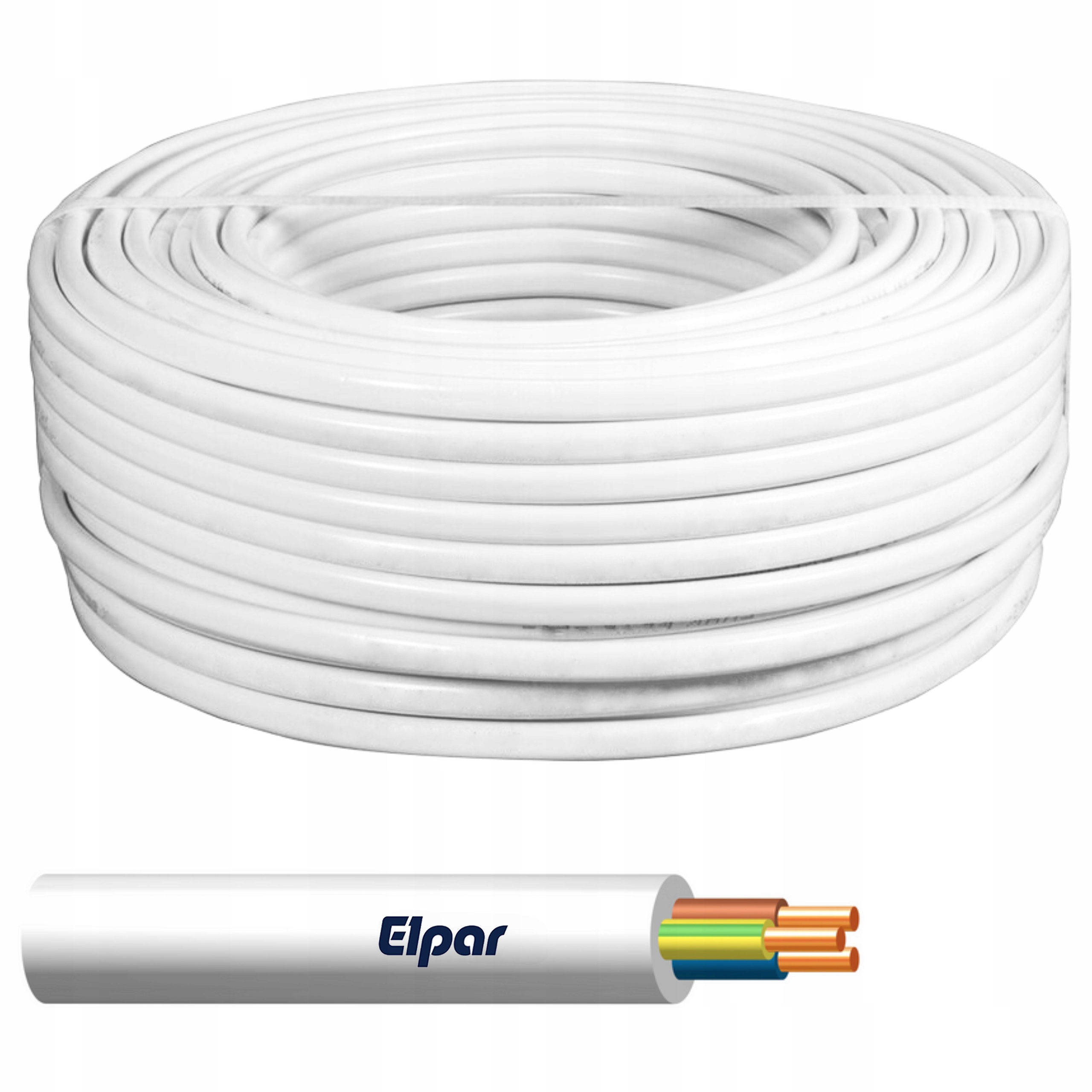 

Przewód okrągły kabel Ydy 3x1,5 żo 450/750 za metr