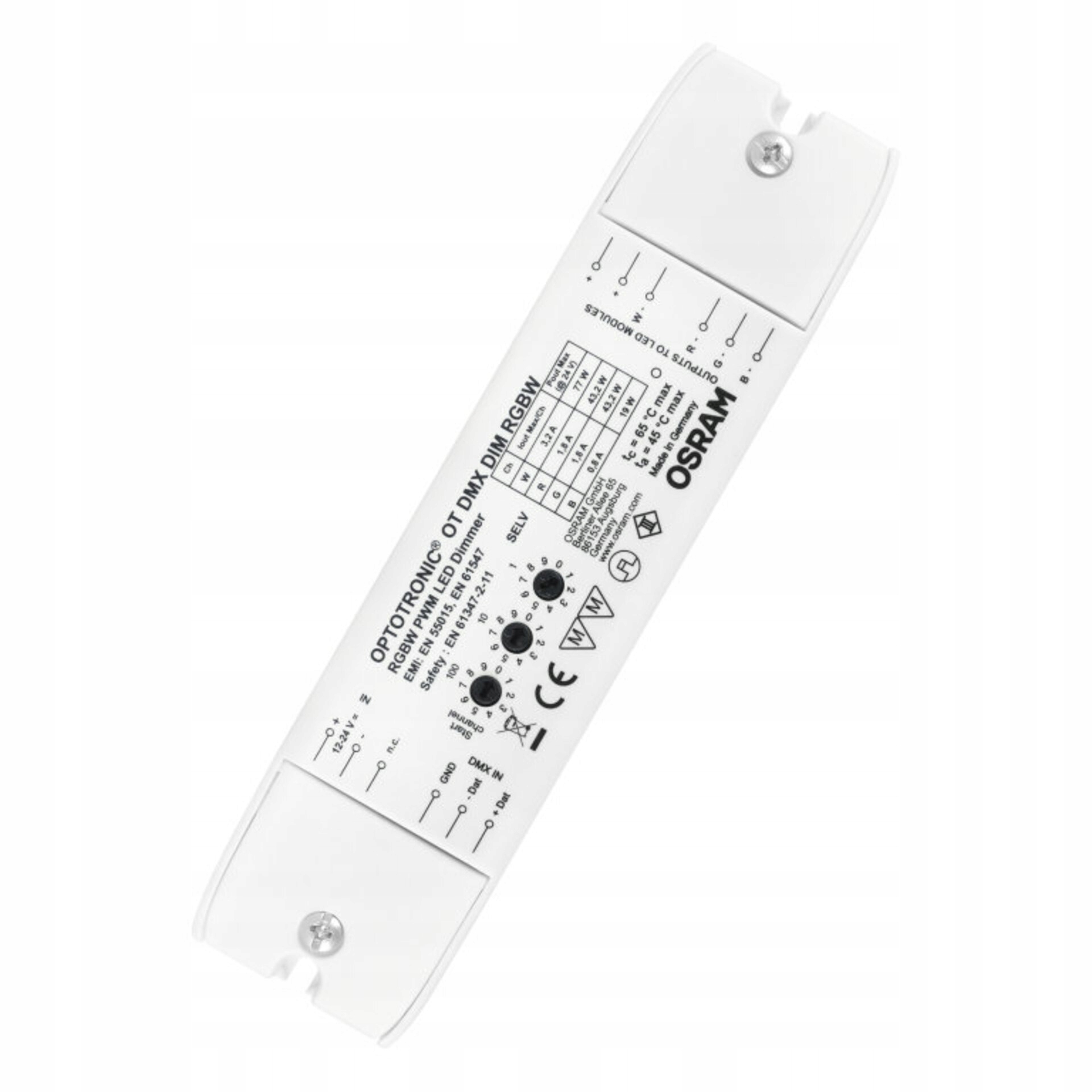 Ledvance Ot DMX Rgbw DIM DMX stmívač pro Led pásky 12/24V 180W, IP20