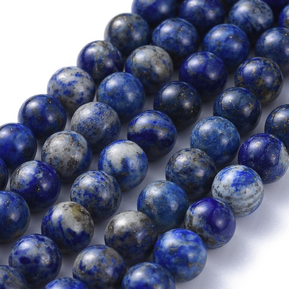 Lapis Lazuli, korálky, koule 8mm, 49ks (šňůrka),