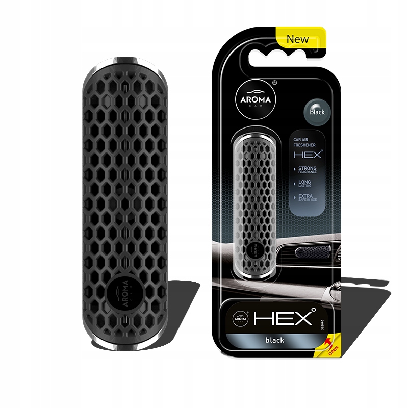 

Aroma Car Hex Polimer Zapach Do Samochodu Black