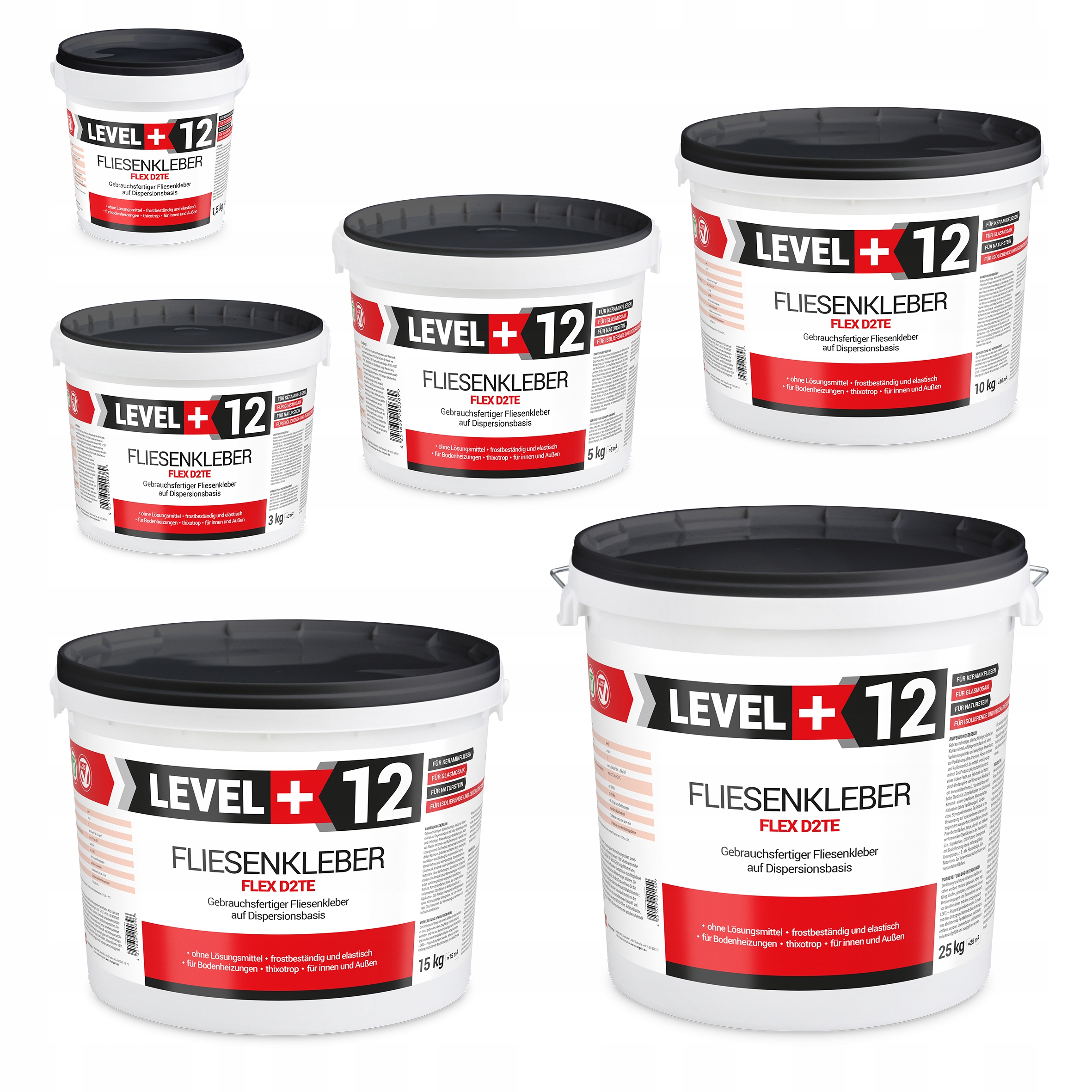 Gotowy Klej do Płytek Kamienia 20kg Biały D2 L+12 Marka Level+