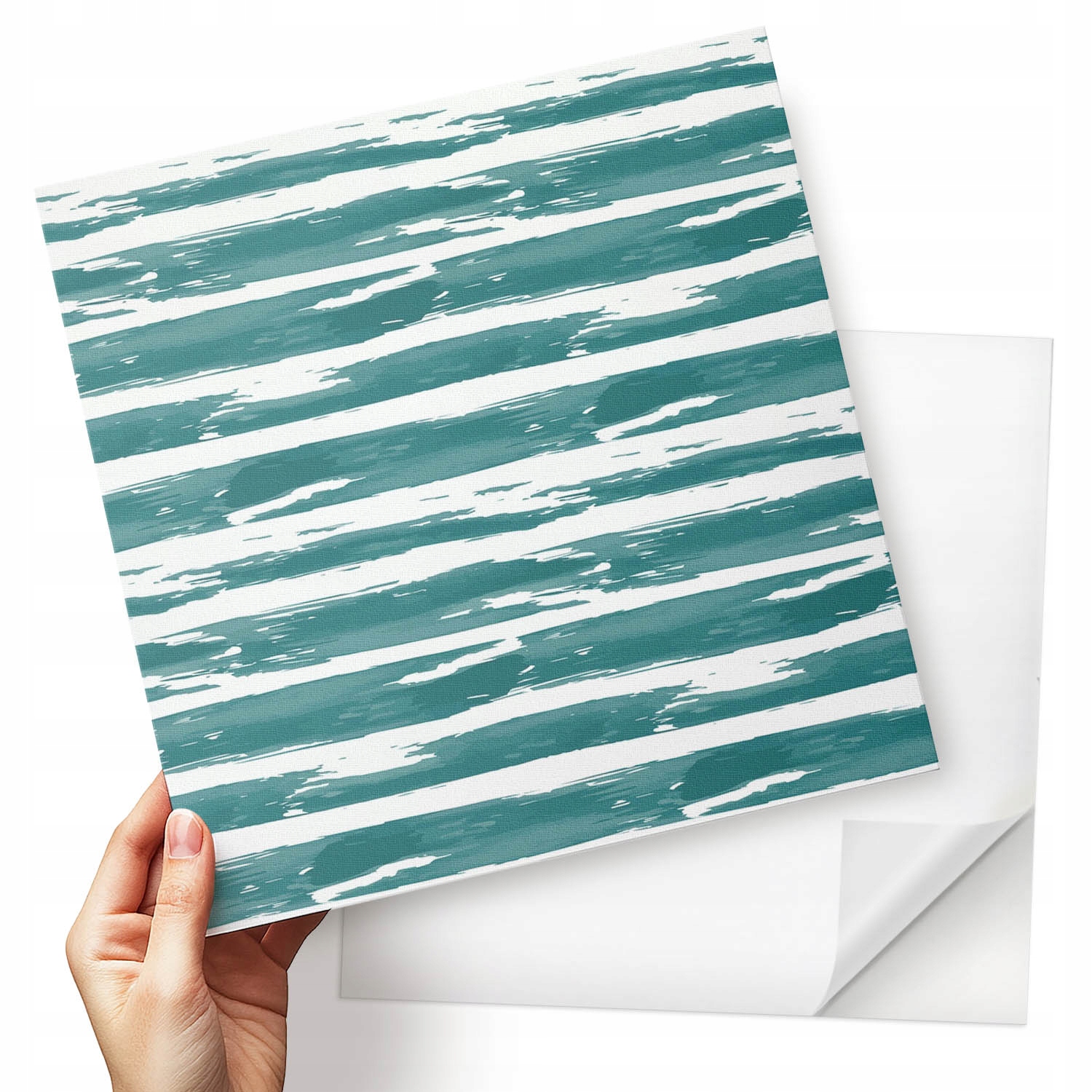 Sada samolepících dlaždic Linky s tlumeným motivem 9x30x30 cm