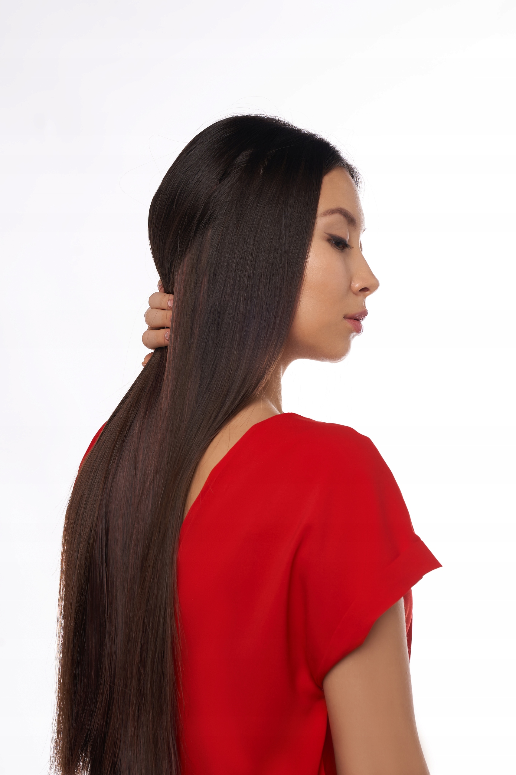 Doczepiane włosy Treski Clip in Proste 60 cm