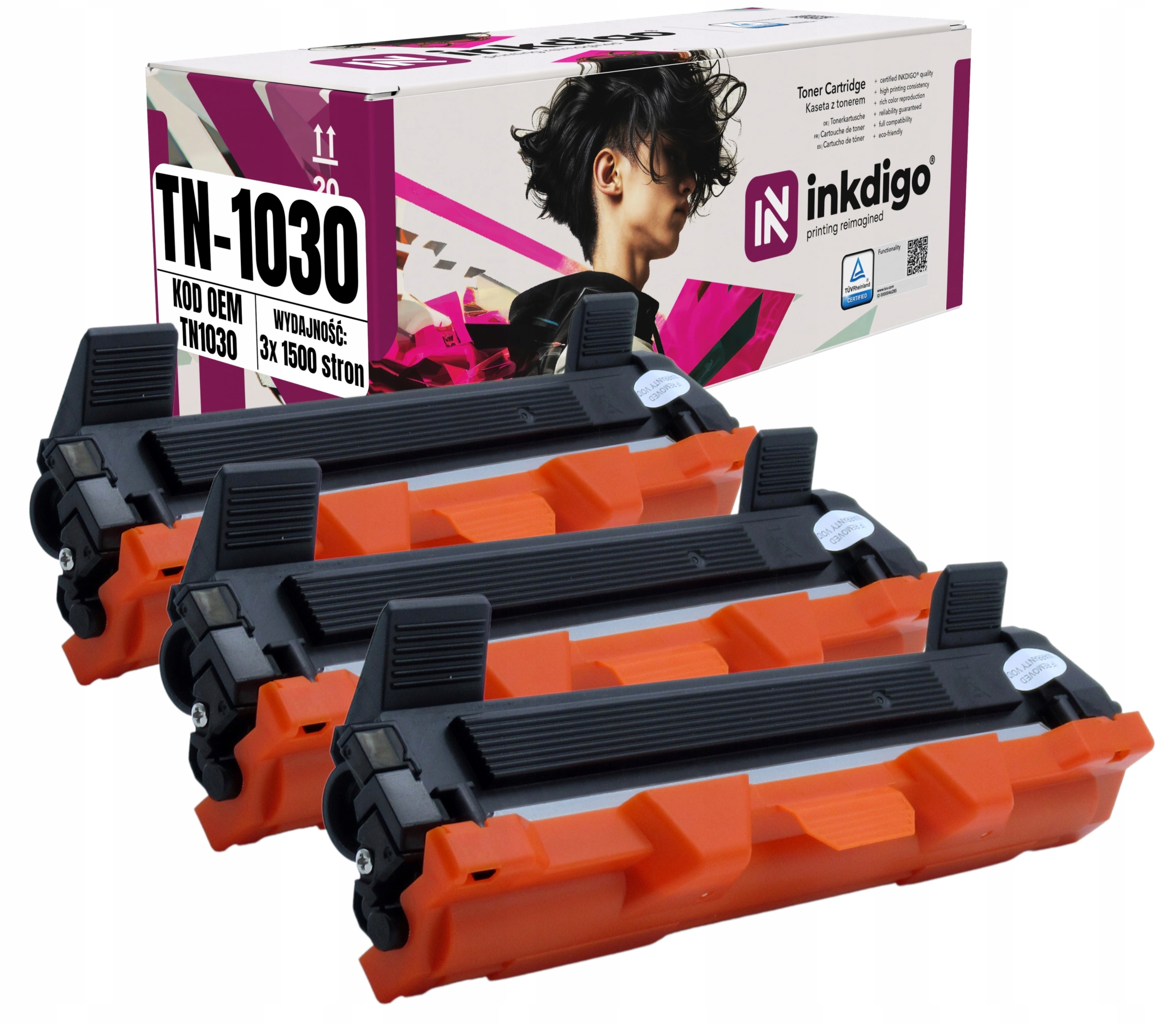 3x Toner Do Tiskárny Brother TN1030 MFC1810E HL-1110E HL-1210W dcp-1610w