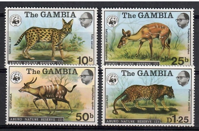 Gambia 1976 Mi 332-335 Czyste **