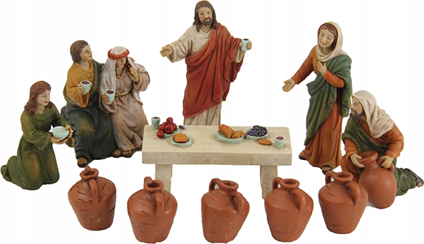 Veľkonočný betlehem Umučenie Ježiša 'Zázrak v galilejskej káne' Mierka: 9,0 cm